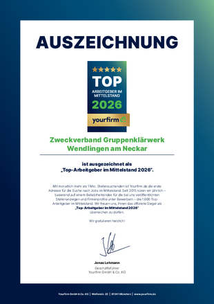 Auszeichnung zum Top-Arbeitgeber im Mittelstand 2026.