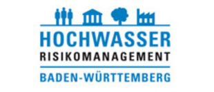 Logo vom Hochwasser Risikomanagement Baden-Württemberg.